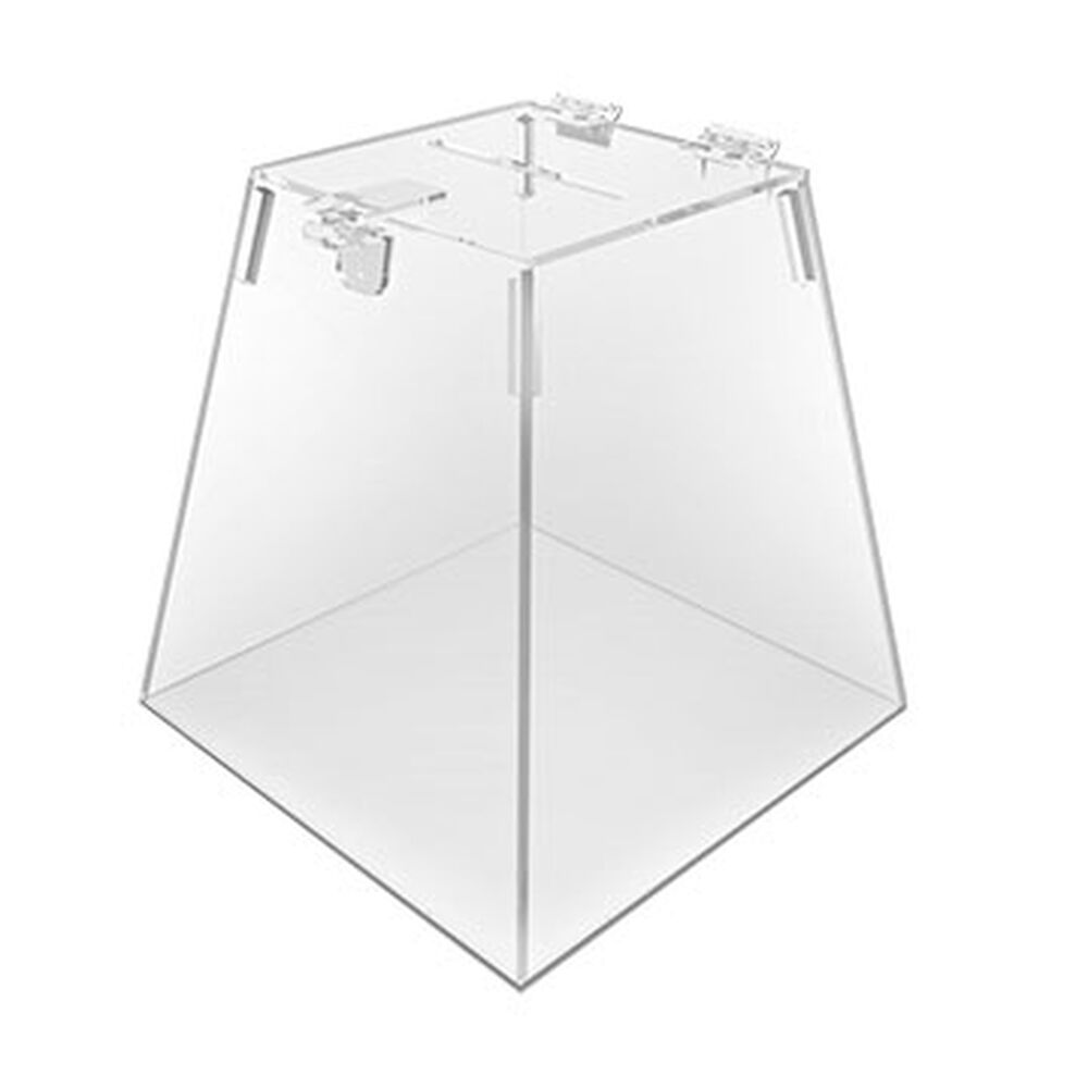 URNA DE ACRILICO TRANSPARENTE PIRAMIDE TAMANHO 20X20X20CM, , large